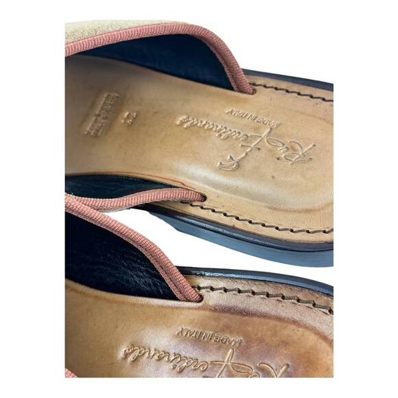 Re Ferdinando Vero Cuoio Slides Sandals - Picture 5 of 6